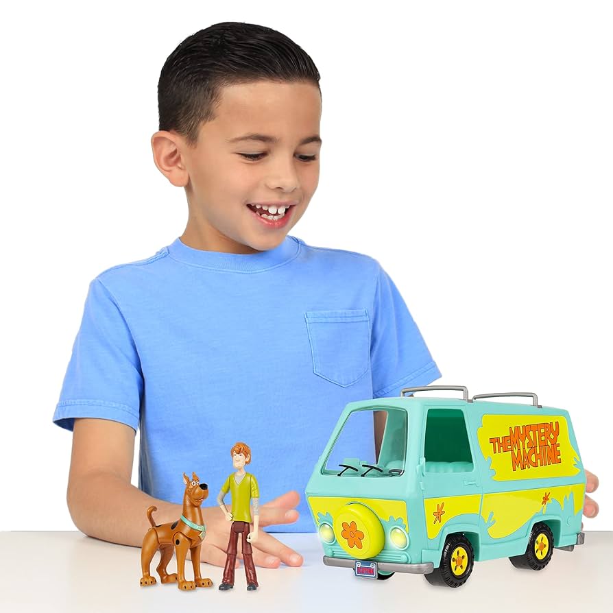 58. vintage スクービードゥー！　ミステリーマシン　フィギュアセット Amazon | Basic Fun スクービードゥー ミステリーマシン ライト